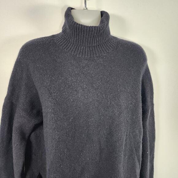 J. Crew Womens Turtleneck Sweater Supersoft Yarn Small Black Wool Alpaca BD143 - Picture 3 of 12